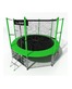 Батут i-JUMP Classic 12ft (3,66 м.) с нижней сетью и лестницей (green)