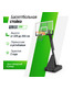 Баскетбольная стойка UNIX Line B-Stand-PC 54x32" R45 H230-305 см