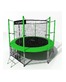 Батут i-JUMP Classic 12ft (3,66 м.) с нижней сетью и лестницей (green)