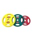 Олимпийский полиуретановый диск 25 кг, красный, с рукоятками
