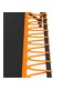 Батут UNIX line FITNESS Orange (130 cm)