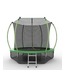 JUMP Internal 8ft (Green) + Lower net. Батут с внутренней сеткой и лестницей, диаметр 8ft (зеленый) + нижняя сеть