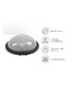 Полусфера балансировочная UNIX Fit Bosu с эспандерами, 46 см