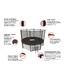 Батут Unix line 10 ft Black&Brown (outside) 