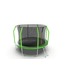 JUMP Cosmo 12ft (Green) Батут с внутренней сеткой и лестницей, диаметр 12ft (зеленый