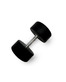 Гантель UNIX Fit PRO круглая обрезиненная 32,5 кг / шт.