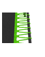 Батут UNIX line FITNESS Green (130 cm)