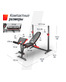 Скамья силовая со стойками UNIX Fit BENCH 130DD
