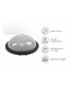 Полусфера балансировочная UNIX Fit Bosu с эспандерами, 58 см