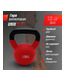 Гиря UNIX Fit виниловая 12 кг Red